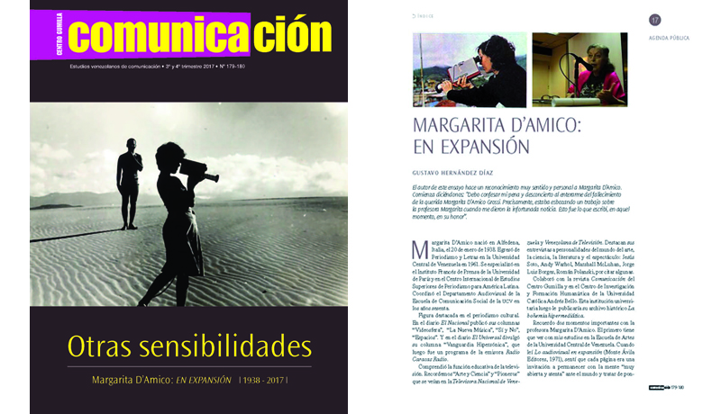 La revista Comunicación rinde tributo a Margarita D´Amico